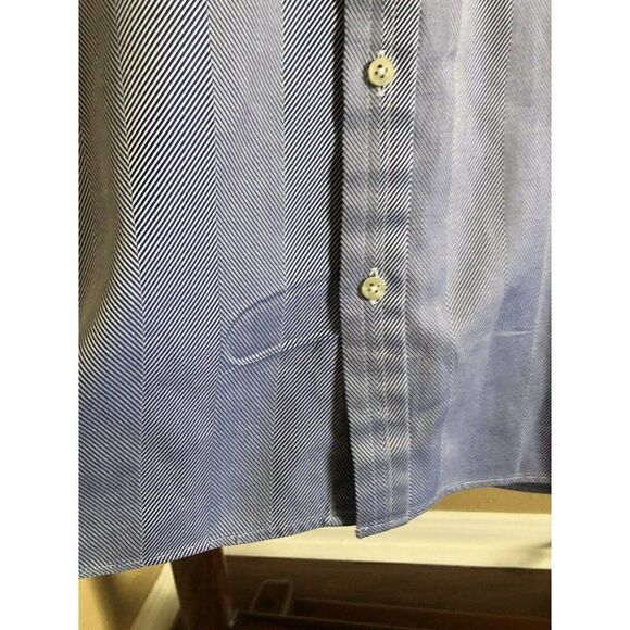 Thomas Pink Prestige Shirt Mens Medium  Blue French Cuff London Made UK - Picture 5 of 11